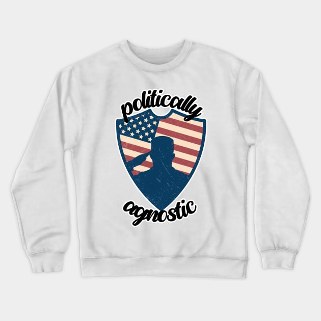 Politically Agnostic Crewneck Sweatshirt by nextneveldesign